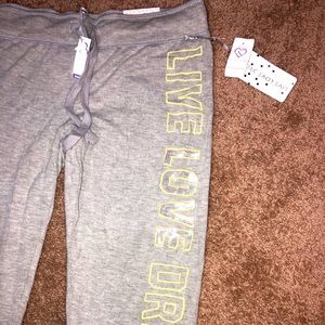 NWT Gray sequin Love Aeropostale joggers Small